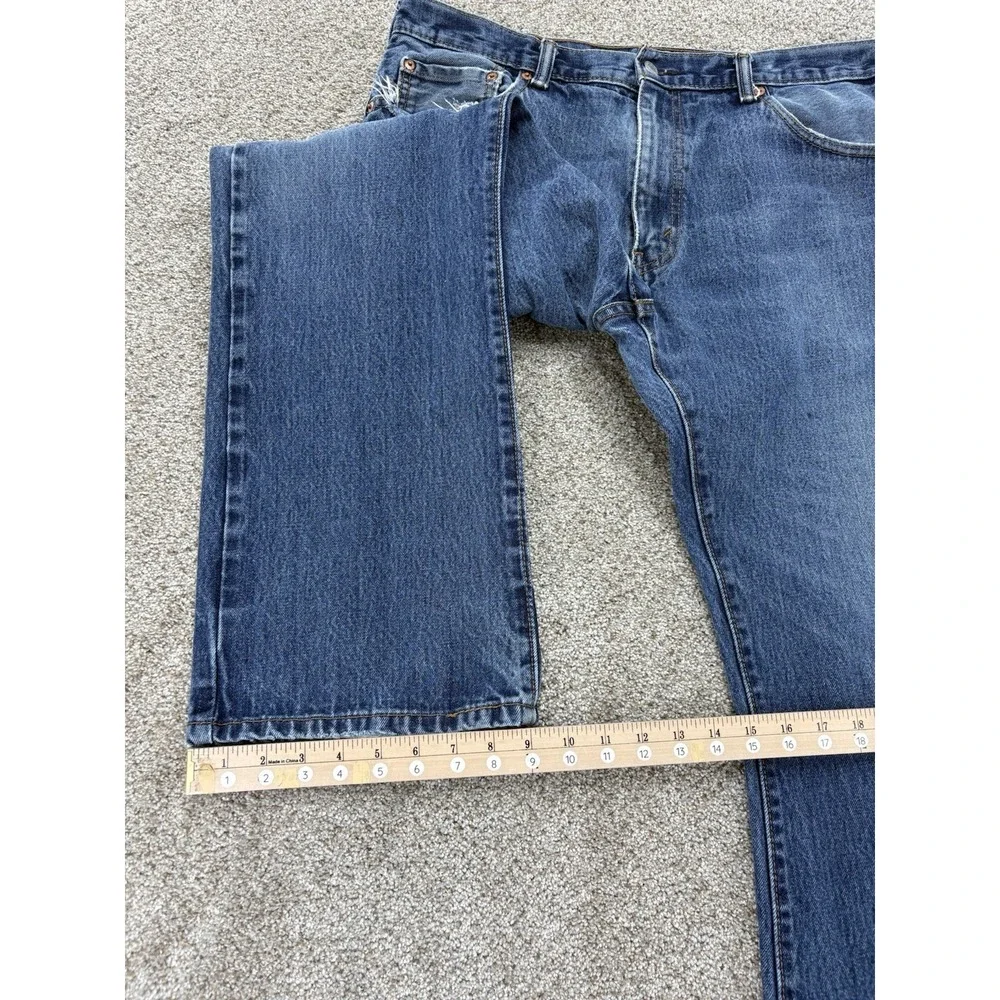 Levis 517 Jeans Mens 36x30 Blue Cotton Denim Workwear Wallet Fade Distressed '17